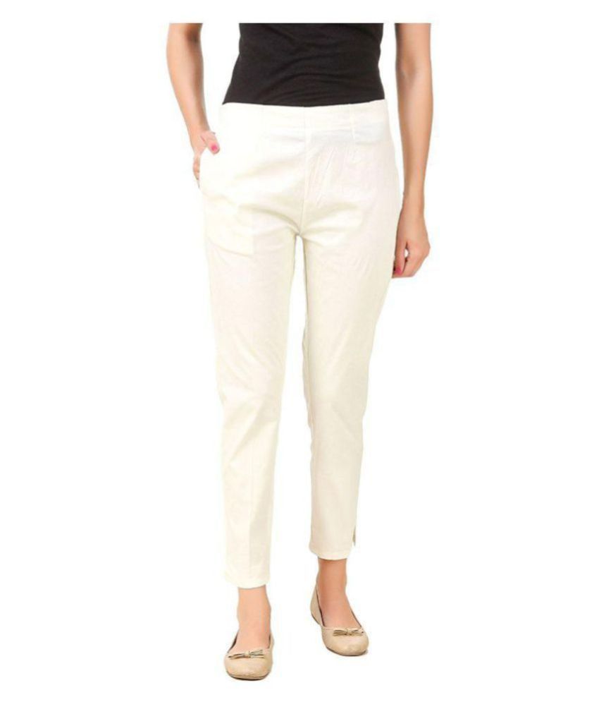 Buy Shreeja Cotton Cigarette Pants 