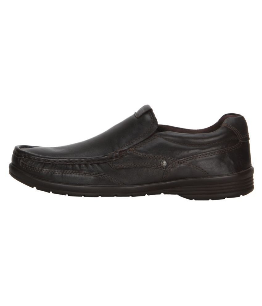 redtape brown leather shoes