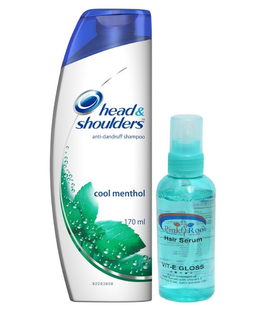 Head & Shoulder Cool Menthol Shampoo 170 ml with Pink Root Hair Serum Pack of 2 Buy Head