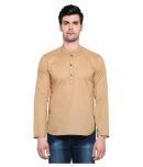 Vivid India Beige Cotton Kurta