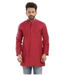 Vivid India Red Cotton Kurta