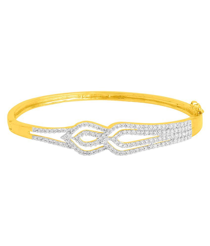 CZ Embellished Designer Cuff Bracelet For Women Buy CZ Embellished