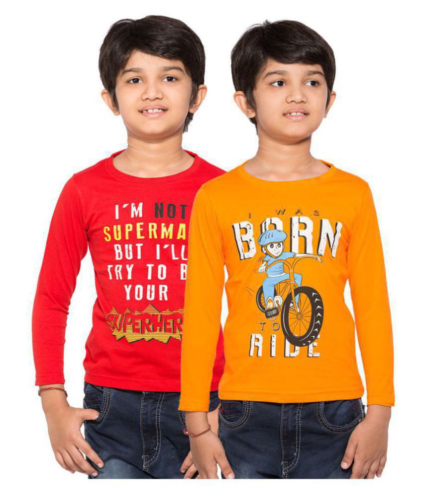 Maniac Kids Fullsleeve Printed Tshirts Pack of 2 - Buy Maniac Kids ...