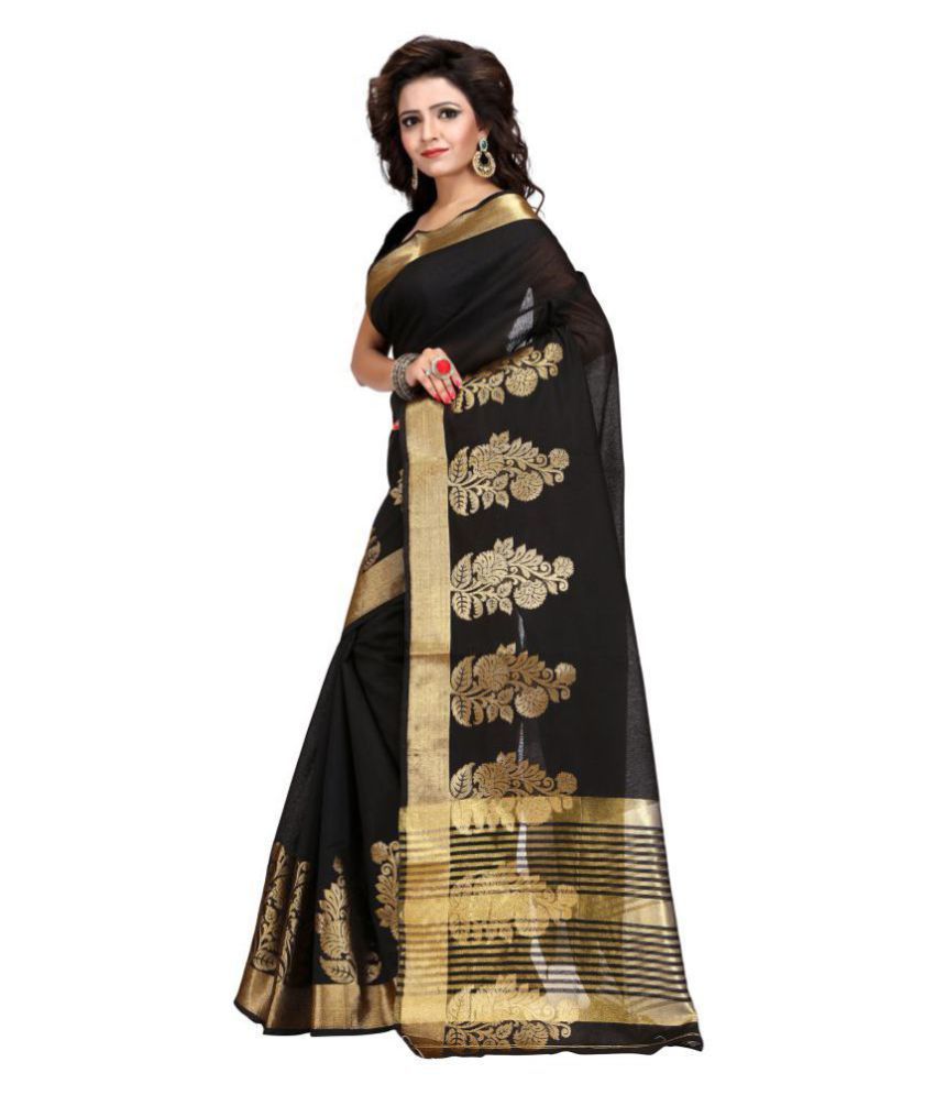 Just Fashion Brown and Beige Cotton Saree - Buy Just Fashion Brown and ...