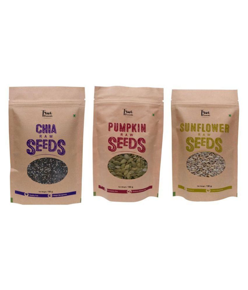 True Elements Regular Sunflower Seeds Raw seed 450 gm Pack of 3 Buy