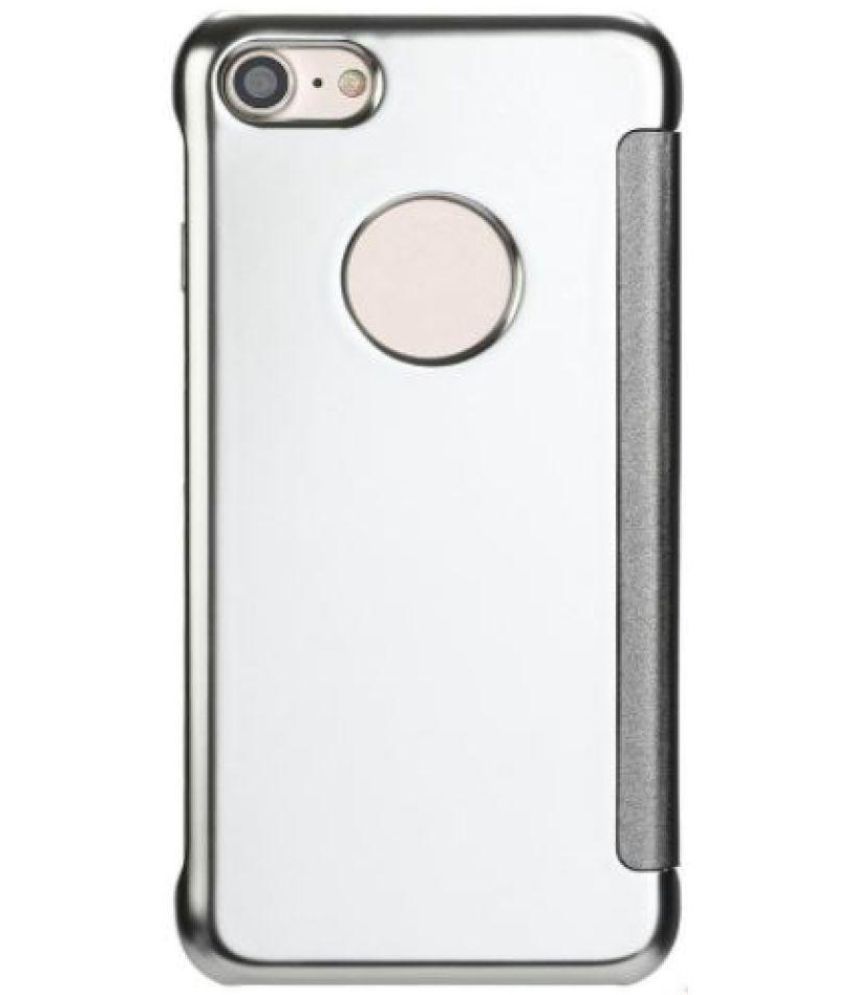 Apple iPhone 7 Flip Cover by Tidel Silver Flip Covers Online at Low
