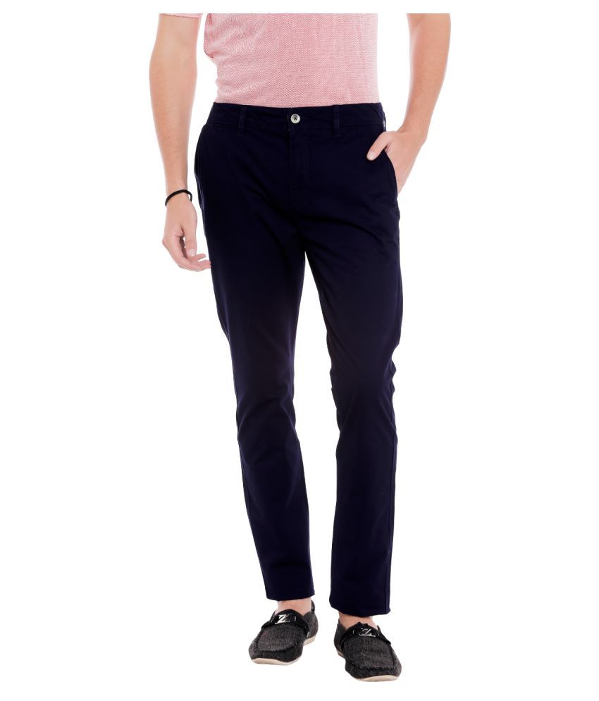 ladies navy blue chinos