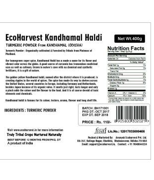 Ecoharvest Kandhamal Haldi From Khandhamal Organically Cultivated In Tribal Areas Powder 400 Gm Buy Ecoharvest Kandhamal Haldi From Khandhamal Organically Cultivated In Tribal Areas Powder 400 Gm At Best Prices In India Snapdeal Buy अम्बा हल्दी/amba haldi herb (50 gram) is also known as kachhi haldi (raw turmeric). ecoharvest kandhamal haldi from