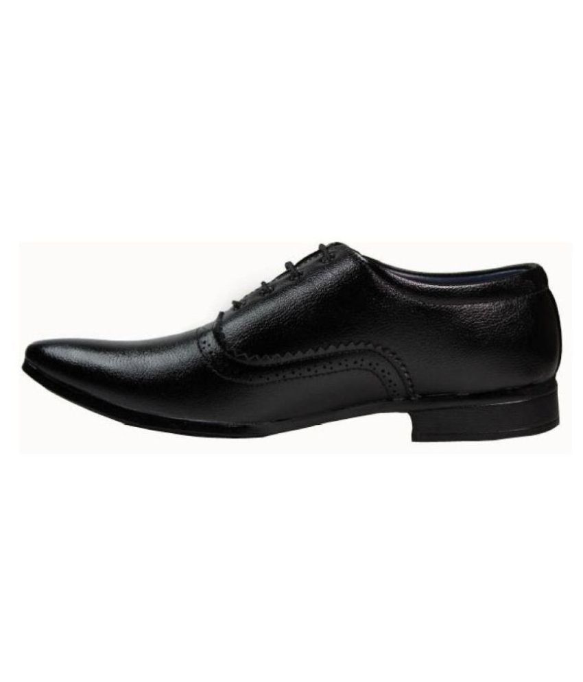 Footsteps Office Genuine Leather Black Formal Shoes Price in India- Buy ...