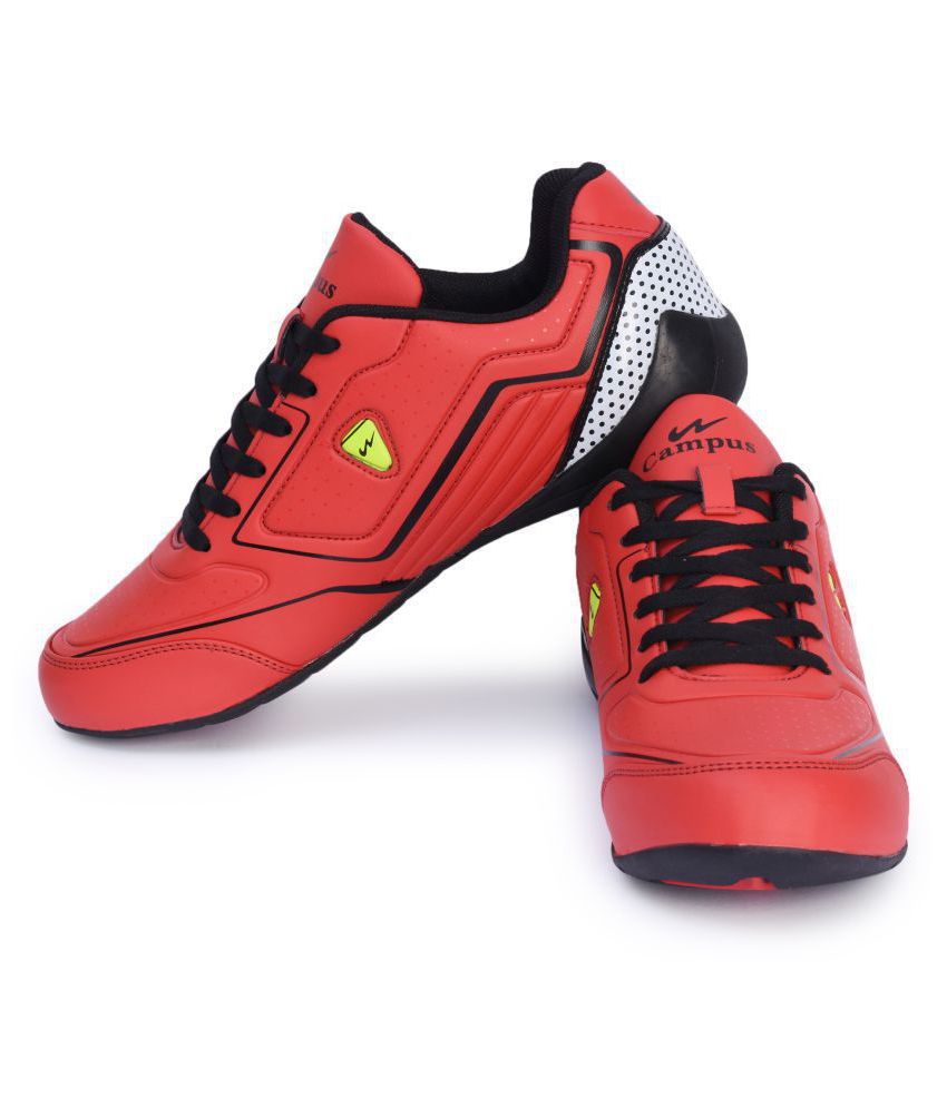 Campus Flash Lifestyle Red Casual Shoes 