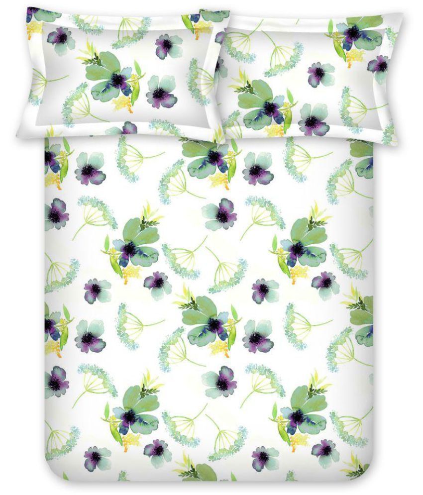 Bombay Dyeing Cotton Double Bedsheet with 2 Pillow Covers Buy Bombay