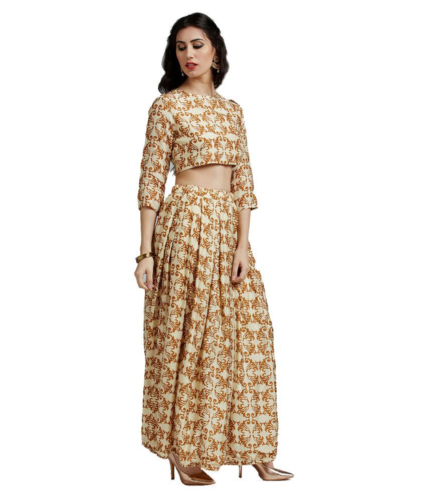 Jaipur Kurti Cotton Kurti With Skirt - Stitched Suit - Buy Jaipur Kurti ...