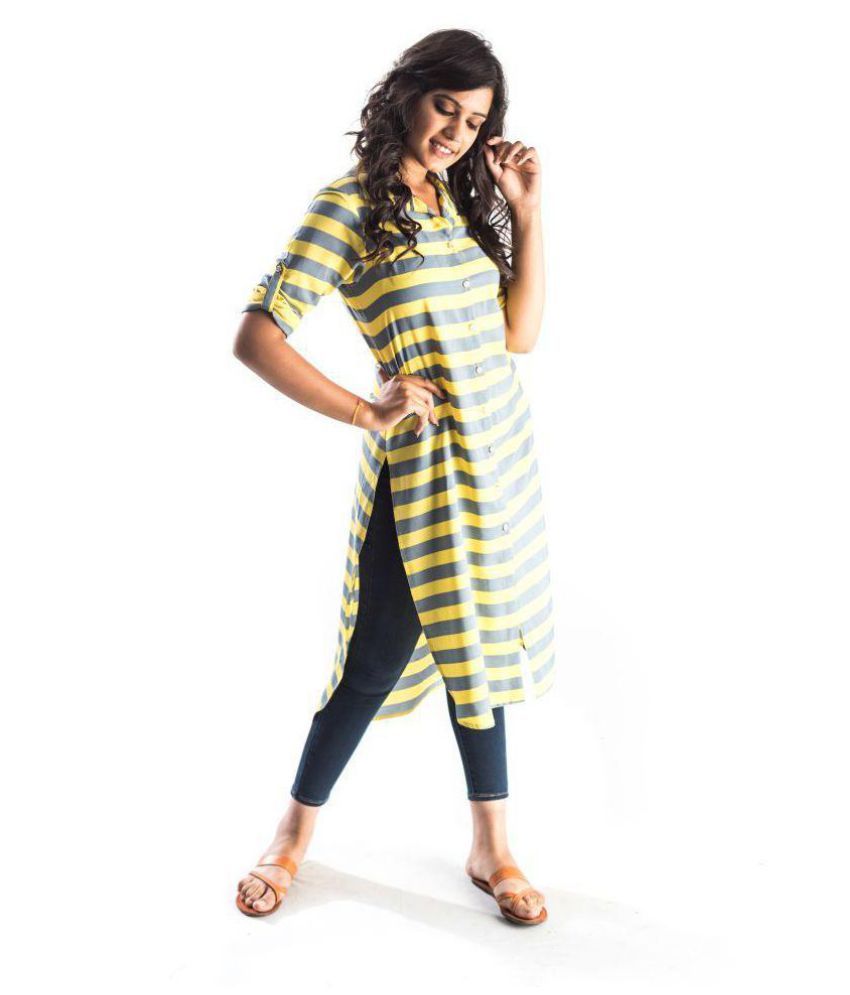 a line princess cut kurti