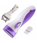 Jm 2 in 1 Ladies Cordless Electric Rechargeable Shaver Trimmer Epilator Razor for women Foil Shaver ( Purple and White )