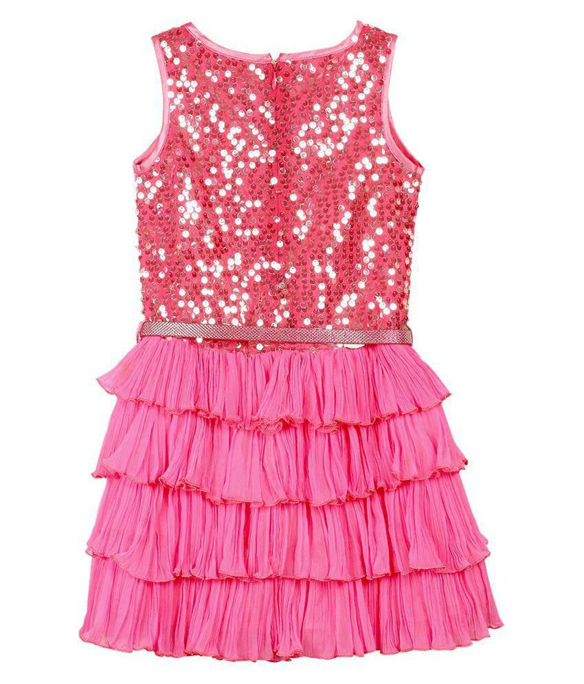 Barbie Pink Party Dress in Sequins & Shimmer. - Buy Barbie Pink Party ...