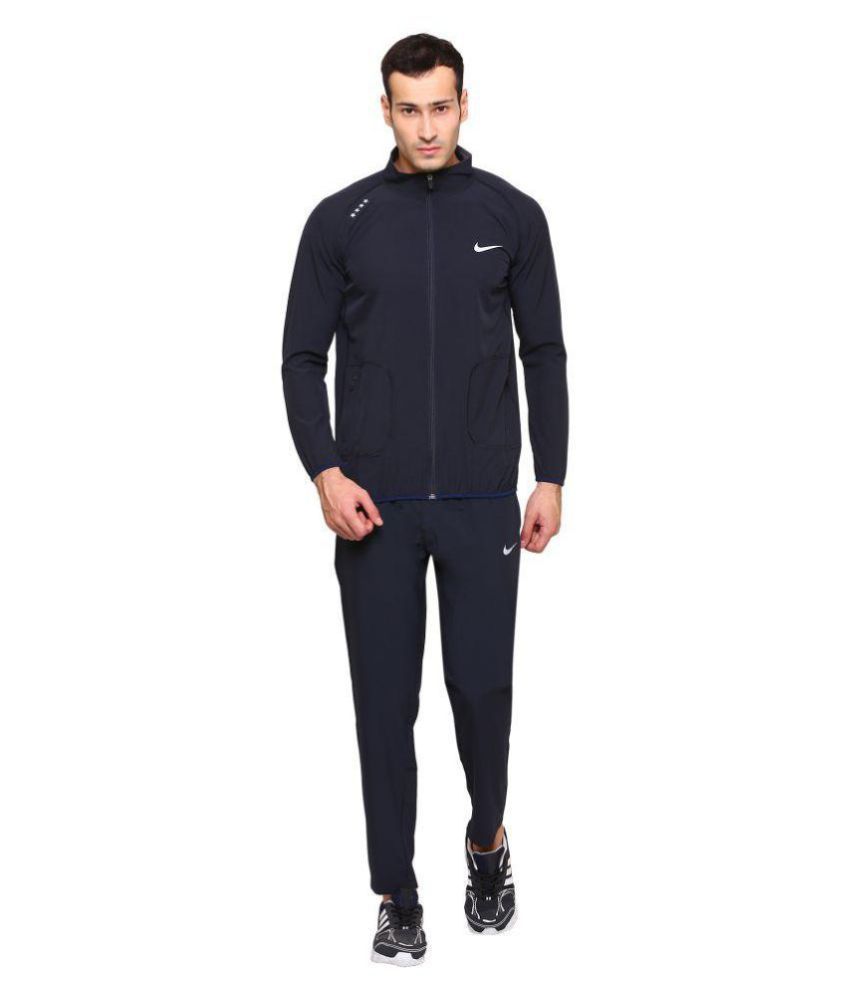 For 1080/-(87% Off) Nike Navy Polyester Lycra Tracksuits at Snapdeal