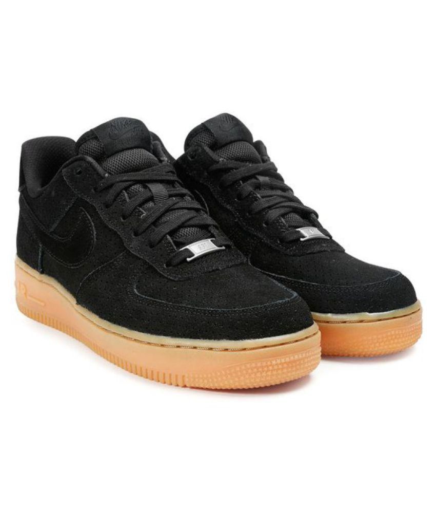 nike airforce black suede