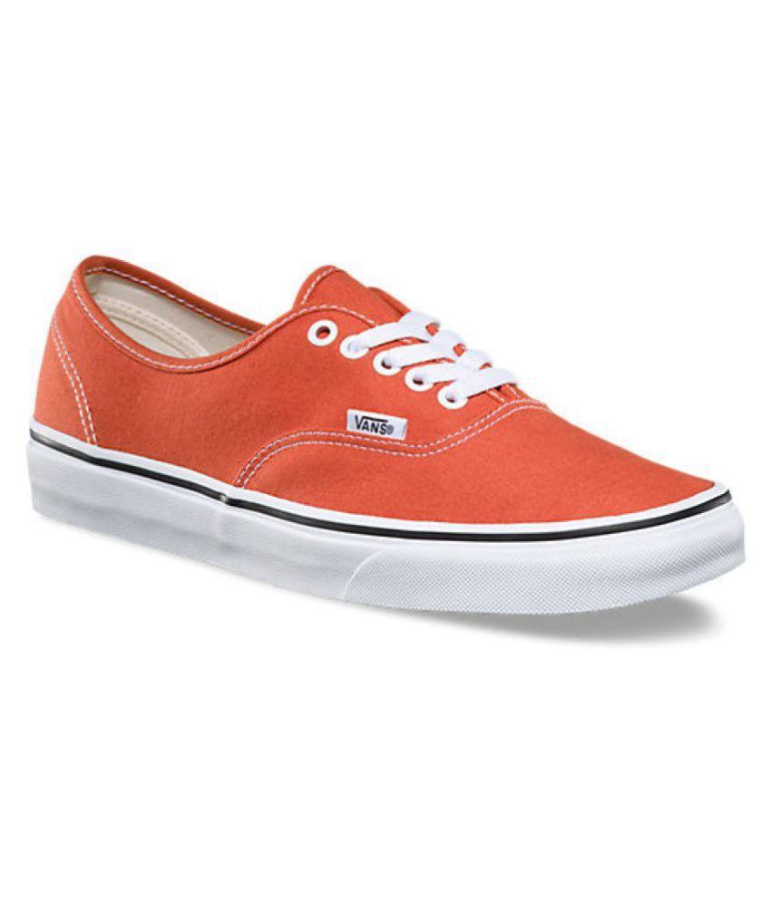 VANS Unisex Authentic Lifestyle Red Casual Shoes - Buy ...