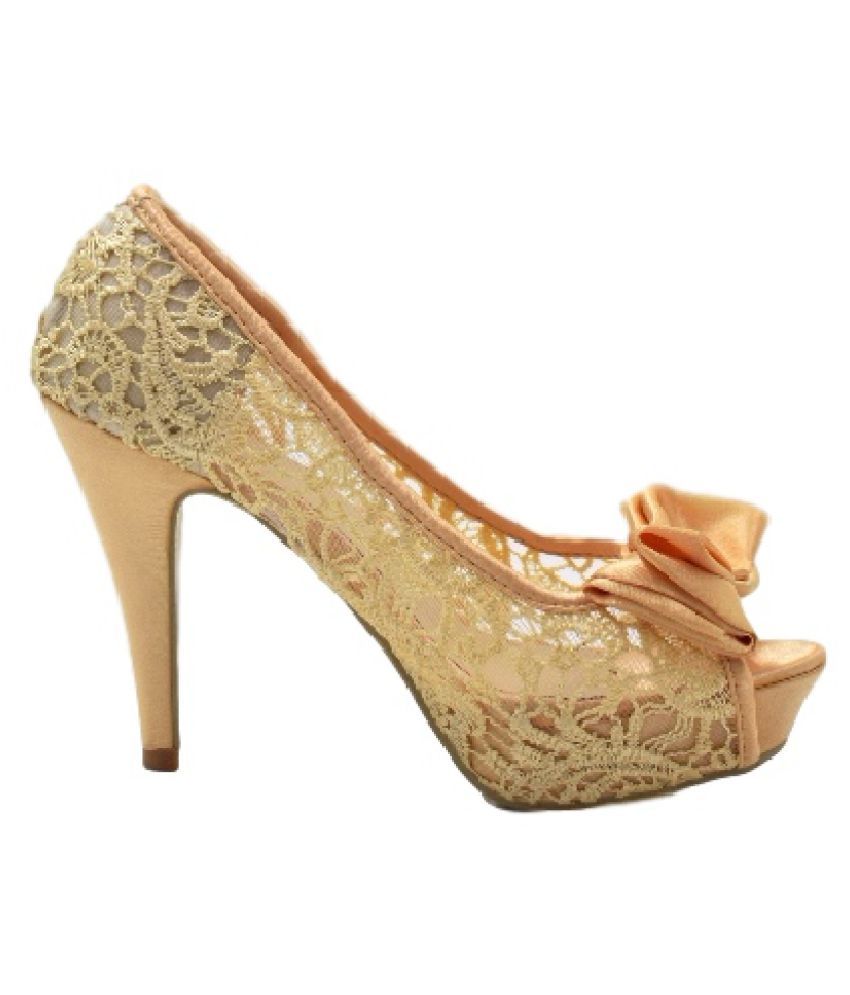 stiletto beige heels