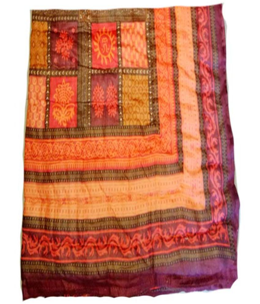 jaipuri bedsheet Single Cotton Multi Contemporary Quilt Coordinated