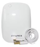 Shopizone Awei Youth Powerbank 8400 mah - White 8400 -mAh Li-Ion Power Bank White