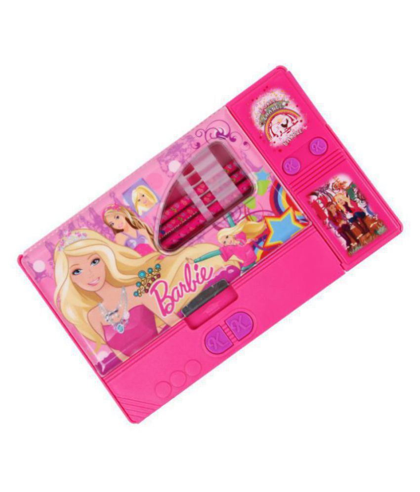     			TOYVALA Barbie Jumbo Pencil Box