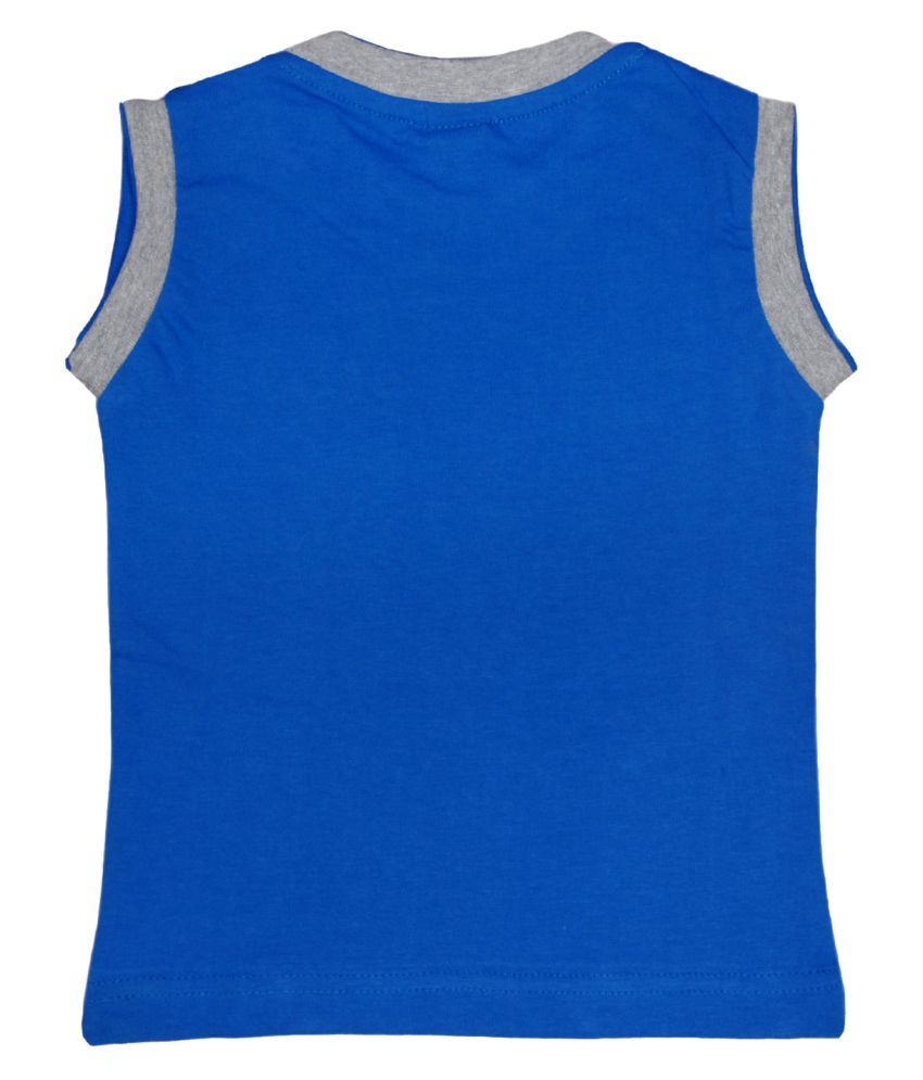 Boys Printed Different Designed Sleeveless TShirts With Rib Neck Ringo