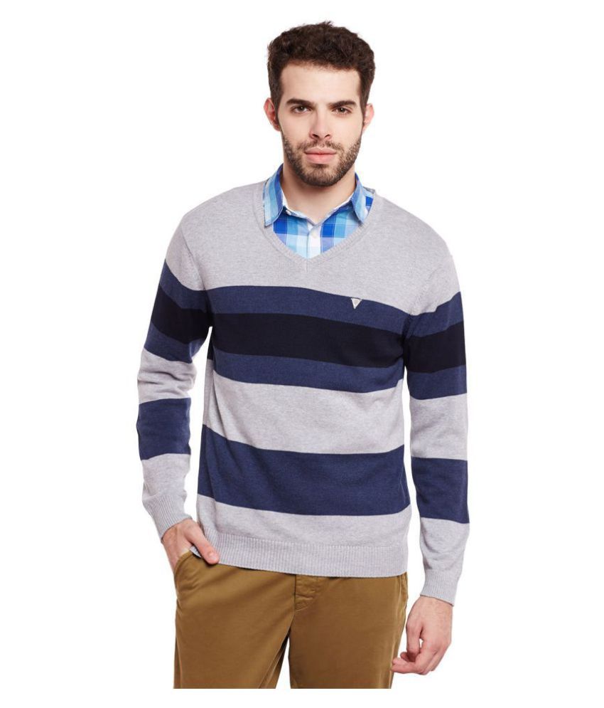     			DUKE Multi V Neck Sweater