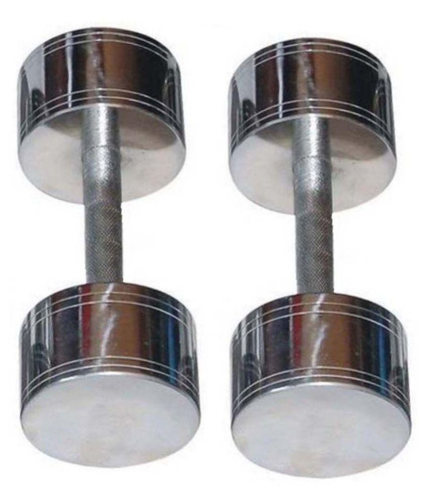 Steel Chrome Dumbbells 7.5Kg Buy Online at Best Price on