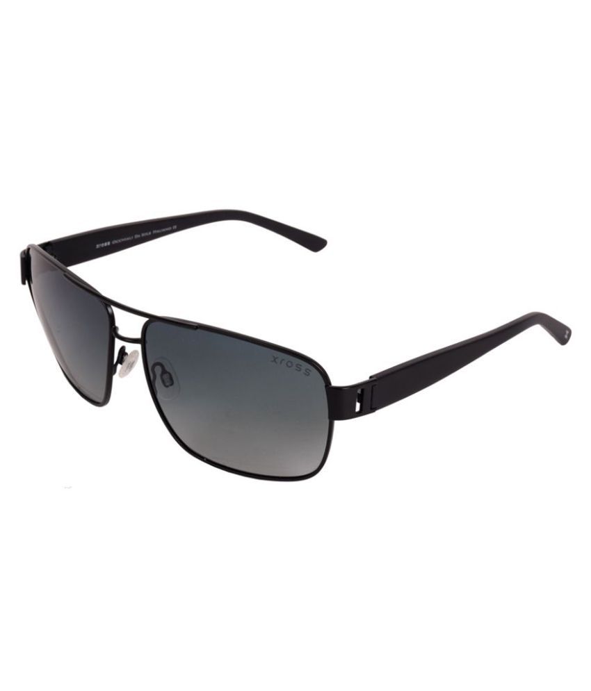 Xross Black Rectangle Sunglasses ( x-004-c3-61 ) - Buy Xross Black ...