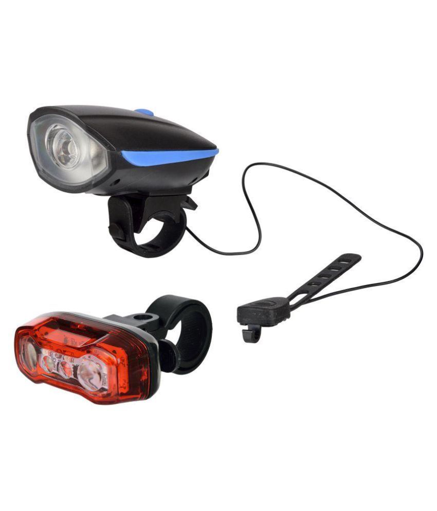 DarkHorse Bicycle Horn & Light with USB Rechargeable & LED Tail Light ...