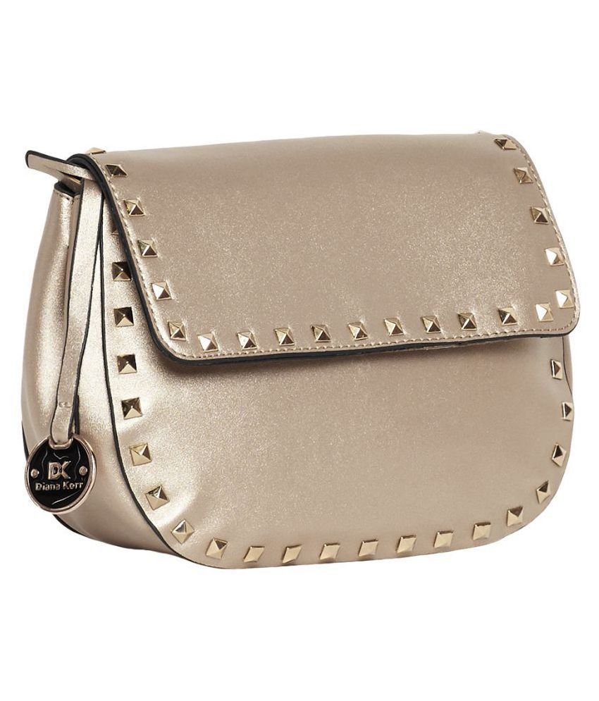 Diana Korr Gold P.U. Sling Bag Buy Diana Korr Gold P.U. Sling Bag