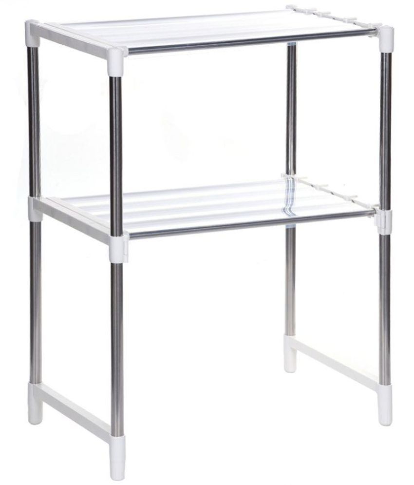 connectwide Adjustable Multipurpose Microwave Oven Stand Stainless