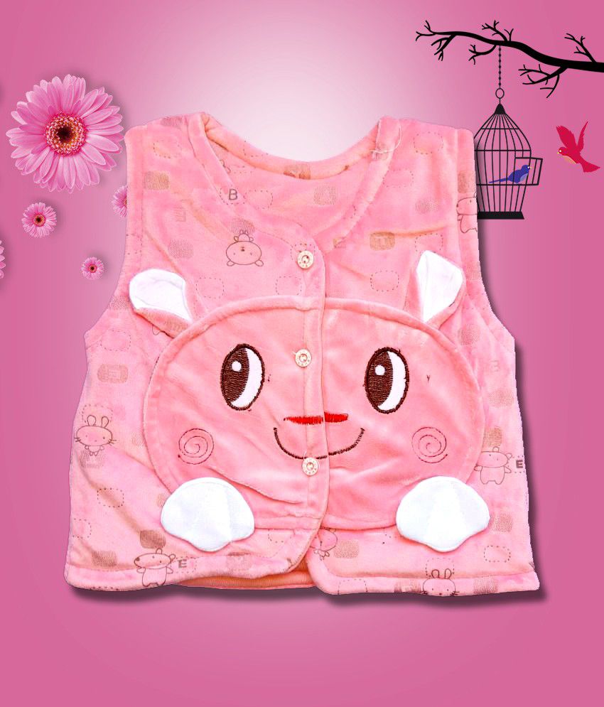     			UPSIDE DOWN Baby Clothes Pink Cotton Blend Padded Jacket