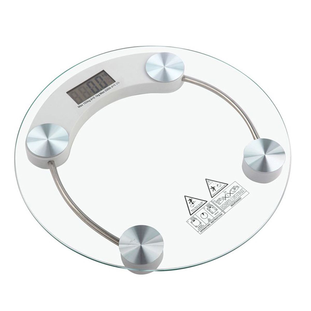 Buy AmtiQ AmtiQ 8mm Round Glass Body Weighing Machine 100kg 8mm_round