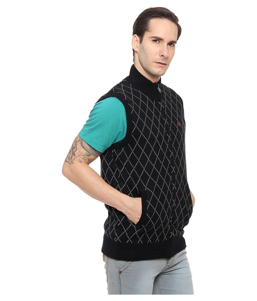 black high neck sweater mens