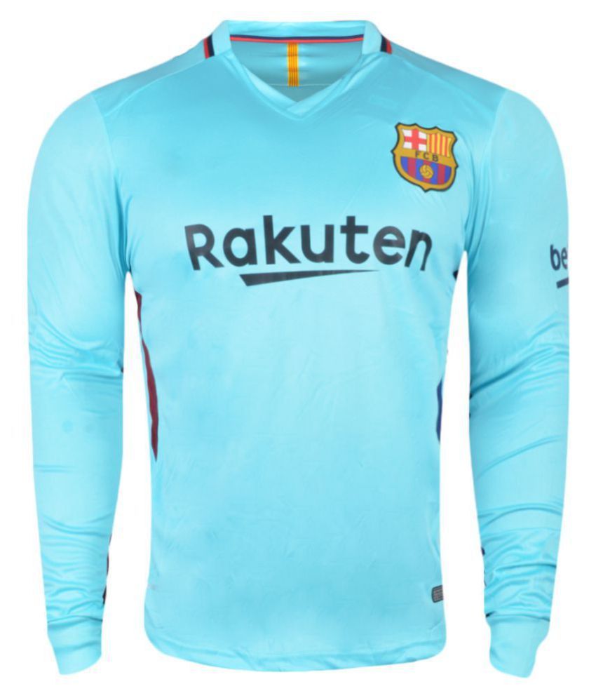 barcelona blue jersey long sleeve