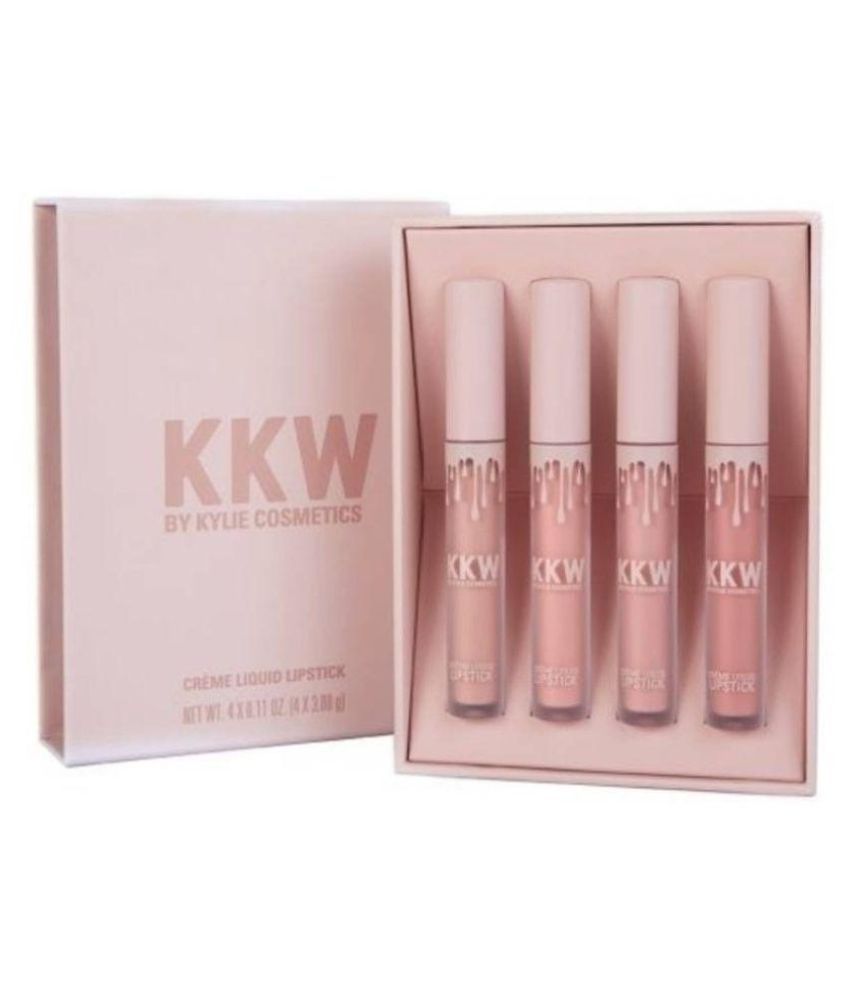 Kylie Kkw Creme Nude Liquid Lipstick Set Of 4 Buy Kylie Kkw Creme Nude