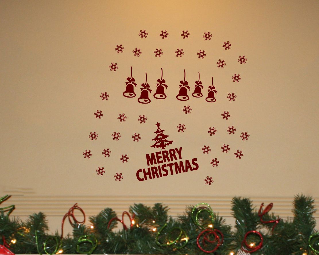     			Sticker Studio Merry Christmas Festive Theme PVC Sticker