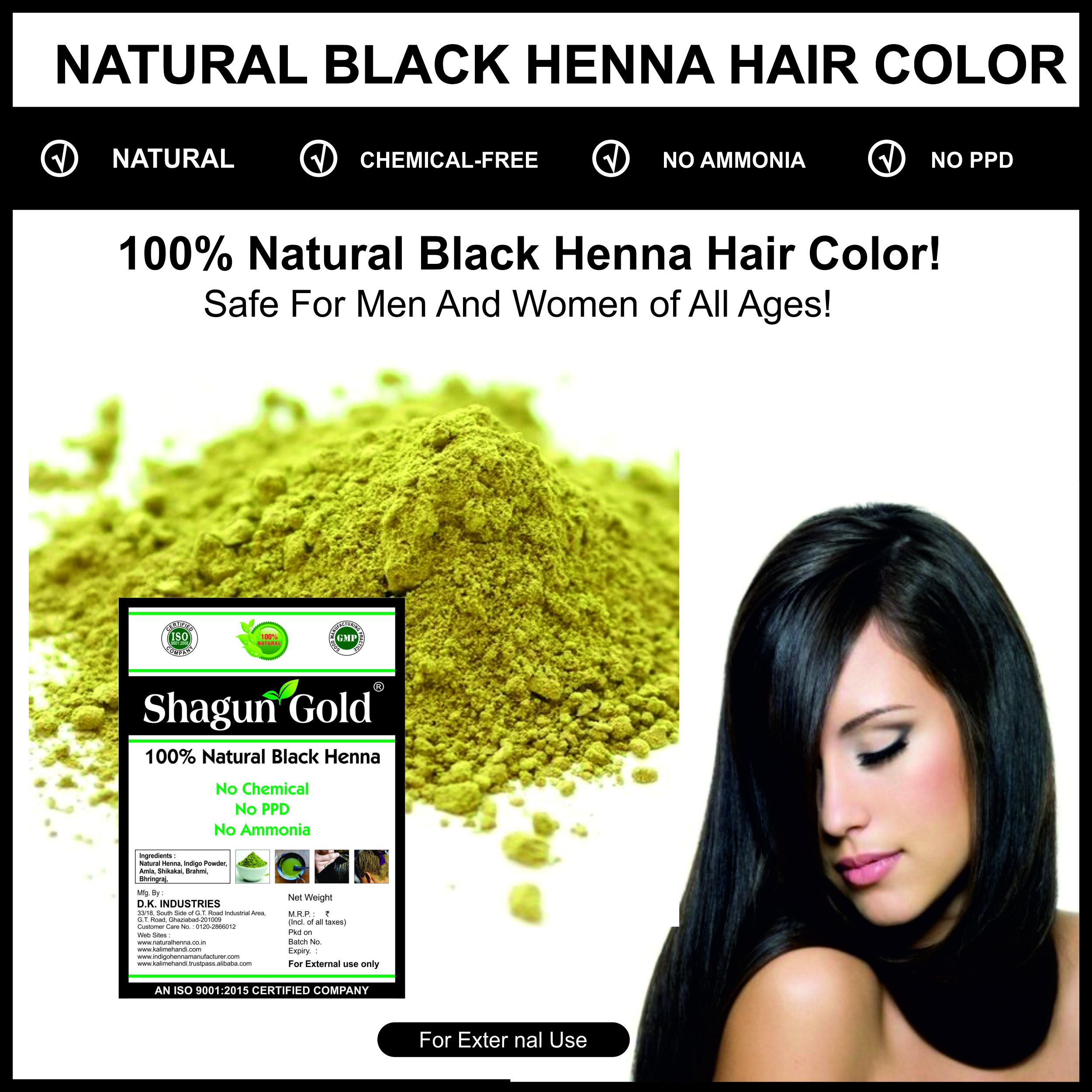 Shagun Gold Shagun Gold Natural Black Colour Semi Permanent Hair