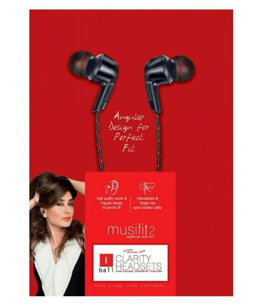     			iBall MusiFit2 On Ear Headset with Mic Black