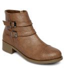 Marc Loire Tan Ankle Length Bootie Boots