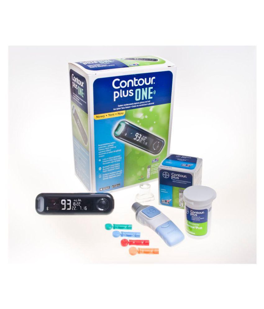     			Bayer Contour Plus One Glucometer with 25 Strips
