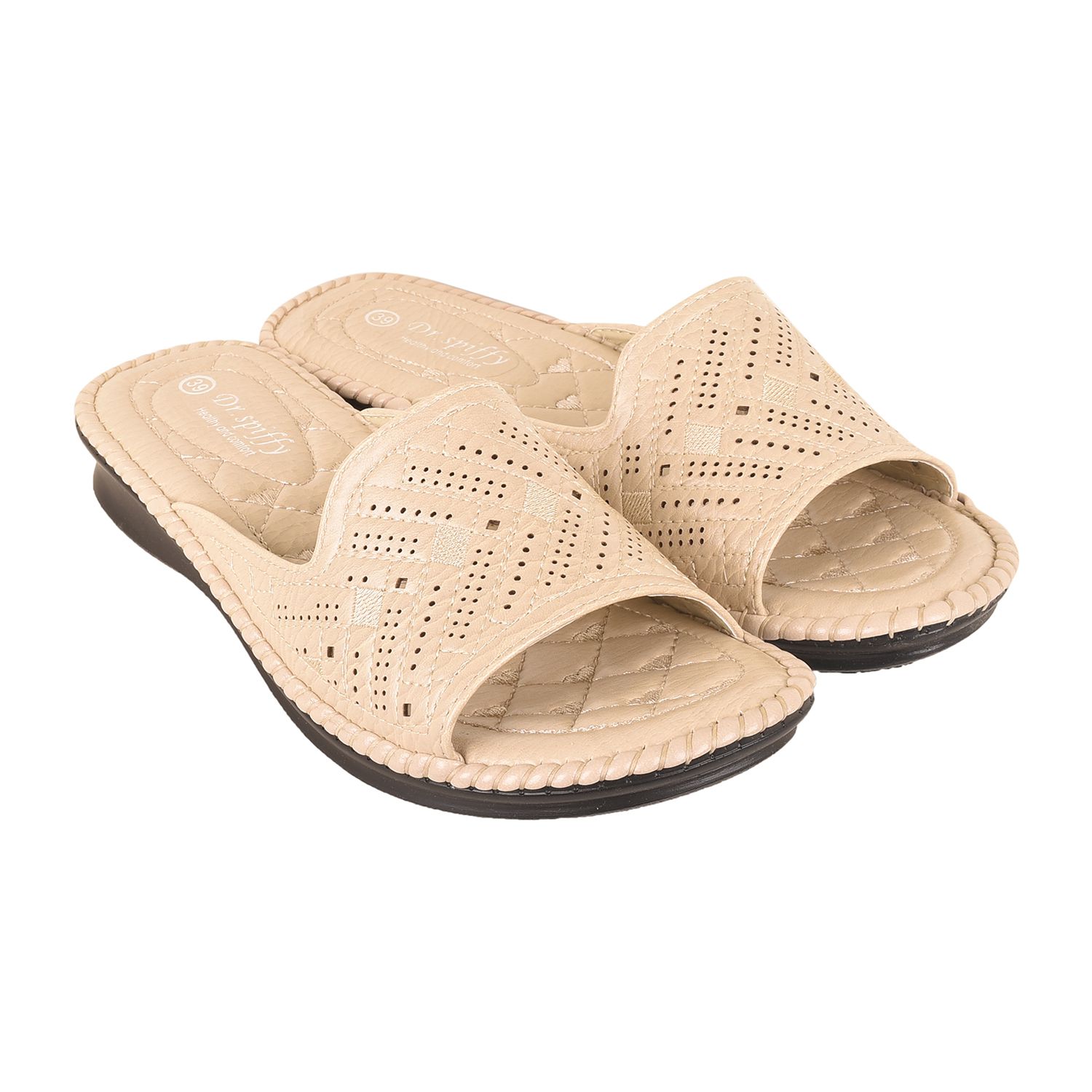 Shoeholic Beige Slippers Price in India- Buy Shoeholic Beige Slippers ...