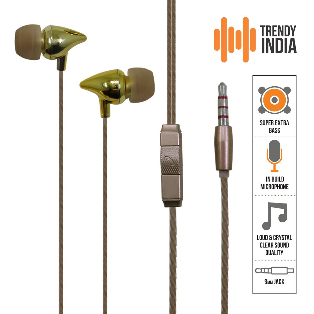 TrendyIndia Ultra Bass For Redmi 3S Prime In Ear Wired Earphones With