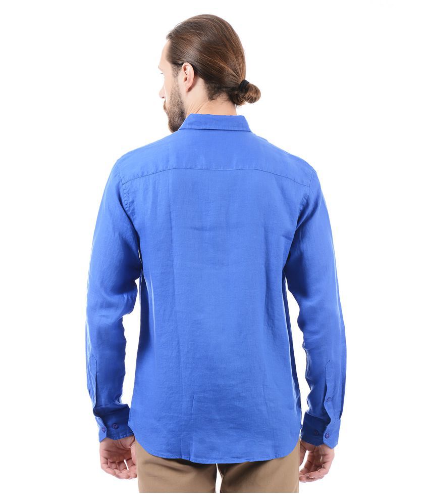 Izod Blue Regular Fit Shirt - Buy Izod Blue Regular Fit Shirt Online at ...