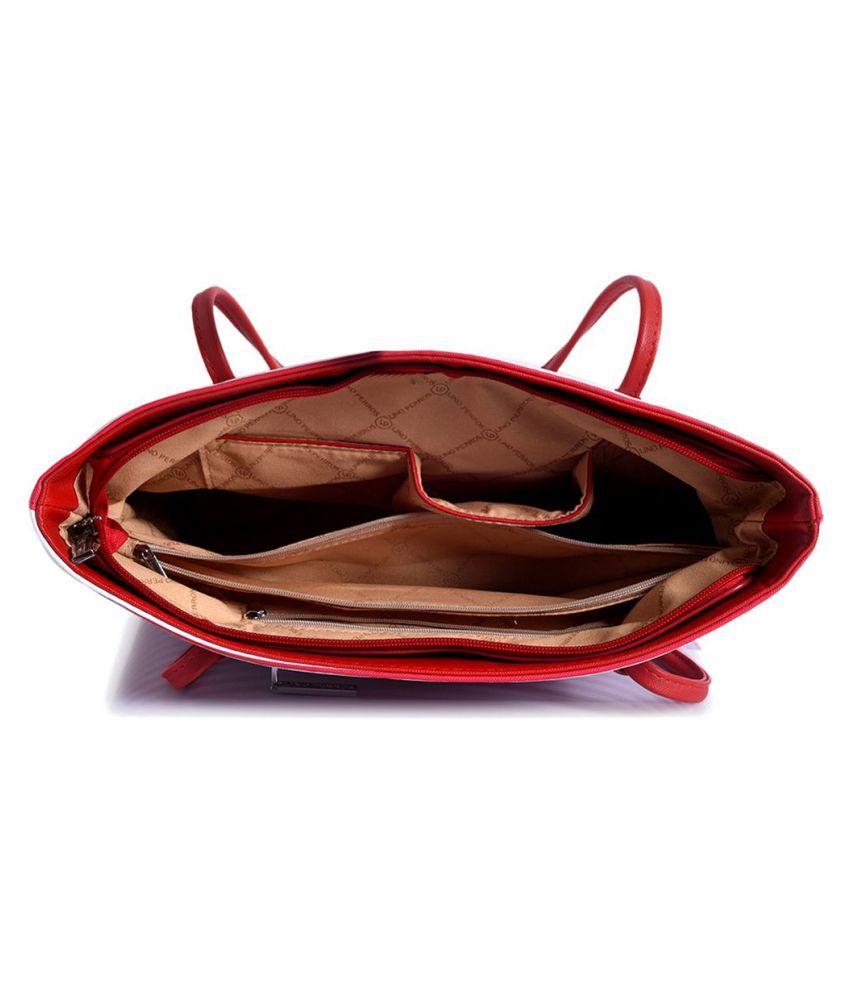 lino perros red handbag