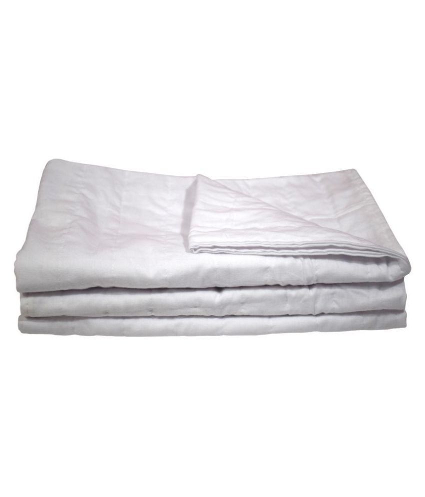 MK HANDICRAFT White Cotton Bedsheet ( 3 pcs ) baby sleeping bed sheet