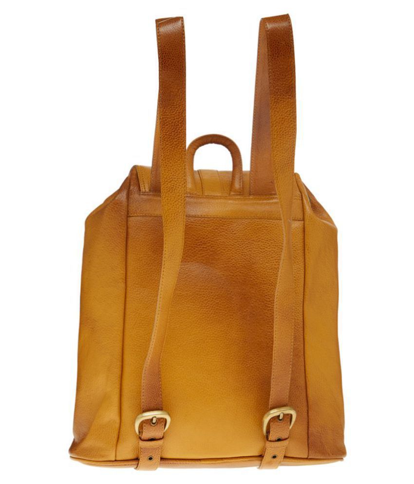 Leather World Golden Backpack Buy Leather World Golden Backpack