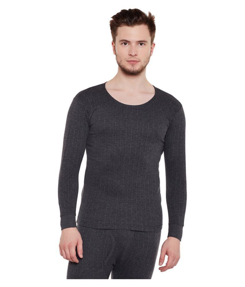 dark grey thermal shirt